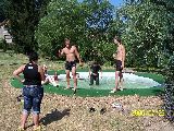 Badespass im Wasserbecken