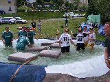 Sieger und Achter im Teich