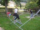 Zeltaufbau