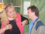 Simone quatscht mit Andreas