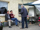 Der Chronist mit Jürgen und Hans-Jörg im Gespräch