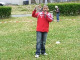 Der Moderator auf dem Feld: Thomas
