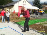 Bau und Einweihung Volleyballplatz 