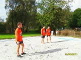 Bau und Einweihung Volleyballplatz 
